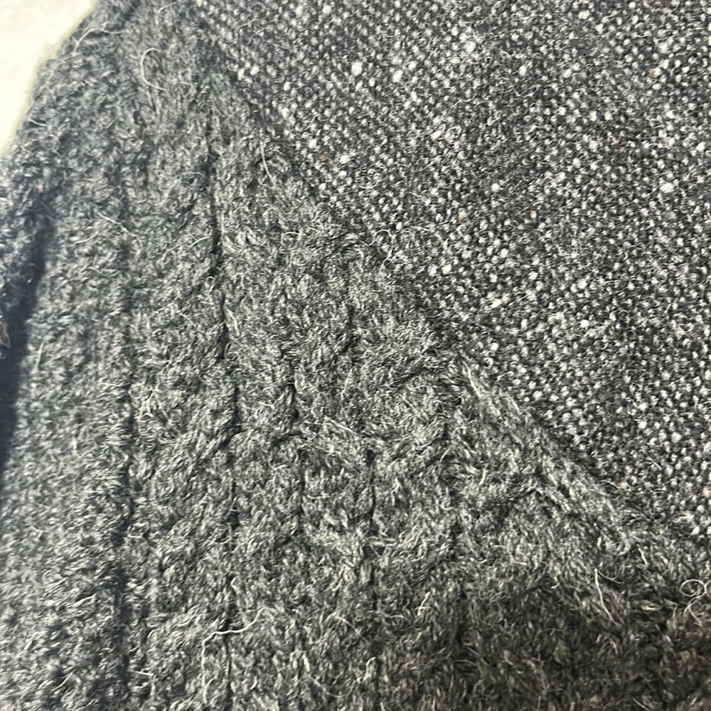 Aran Crafts Charcoal Button-Up Cardigan - Picture 4 of 6